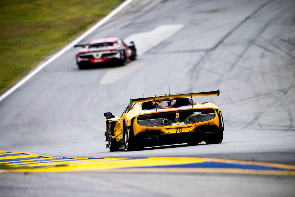 Frederik Schandorff i kamp for to IMSA-mesterskaber på Road Atlanta. 
(Foto: Inception Racing)